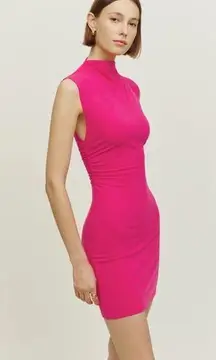 Reformation  Alden Knit Dress In Pink