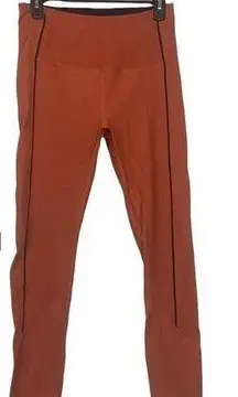 Zyia Active womens 14 16 xl burnt orange ribbed leggings athletic lulu gym work