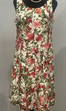 Floral Sleeveless Dress amazing bright colors
