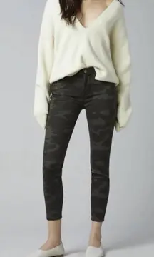 NWT DL1961 Florence Skinny Mid Rise Instasculpt Crop Jeans Camo‎ Print Size 25