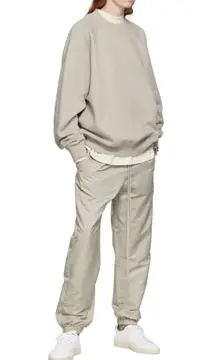 Essentials Gray Nylon Track Pants