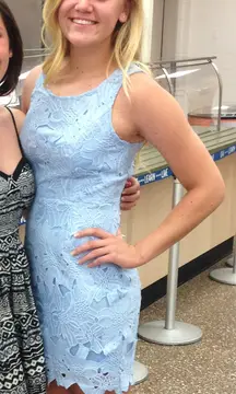 Blue Lace Dress