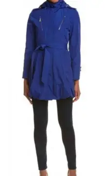 Laundry by Shelli Segal 💙 Royal Blue Bubble Hem Rain Jacket by Laundry Shelli Segal Raincoat