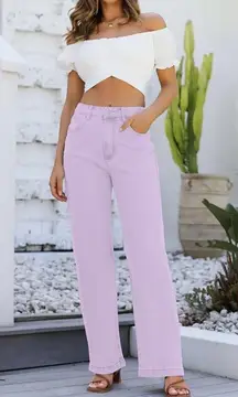 Lavender light purple lilac  Women's Jeans new 6