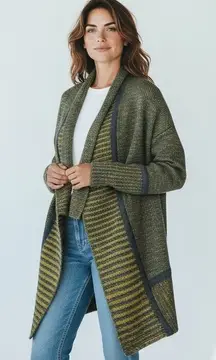 TARNISH Women's One Size Alpaca Blend Open Front Long Cardigan Vest Sweater