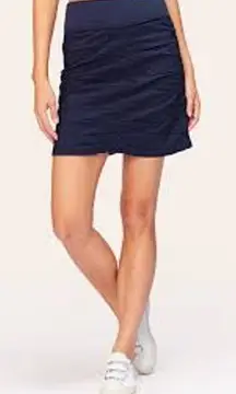 Wearables XCVI The Trace Skirt in Classic Navy Blue Mini Stretch Medium M CASUAL