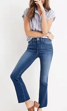 New! Madewell Tall Cali Demi-Boot Jeans in‎ Marco Wash, 26T