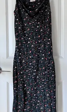 AG Adriano Goldschmied Women’s Blue Gia Floral Sleeveless‎ Midi Dress Size Small