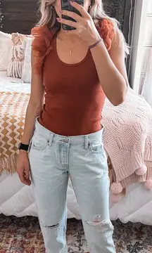 Low Rise Slouchy Distressed Light Wash Jeans