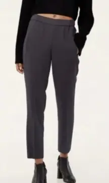 Aritzia Wilfred Darontal Black Cropped dress Pants 56744 charcoal grey size 0