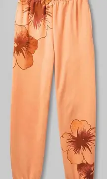 orange hawaiian sweats