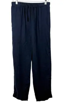 Quince Women’s Pull On Linen Pants in Navy Blue Size XS