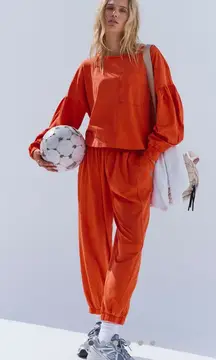 Free People Hot Shot Recovery Top Flame Medium