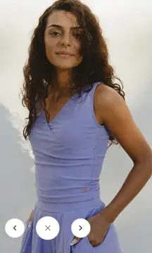 Honey Mark Swim Set 2XL Lavender Sugar Skort & Basil Wrap‎ Top 2 Piece Set NEW