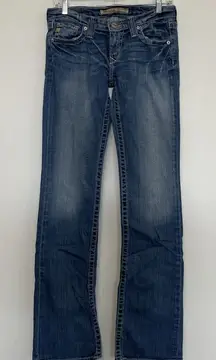 Big Star Blue Sweet Ultra-Low Rise Crop - Size 28XL