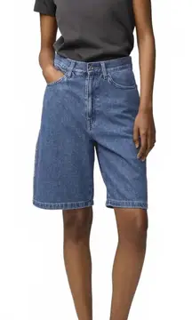 Uniqlo U 10" Denim Half Shorts Jorts Blue Size 24