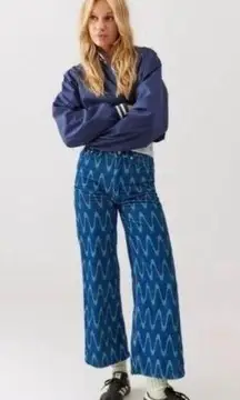 BDG Urban Outfitters High And Wide Corduroy Pants Size 26 Blue Wave Women's