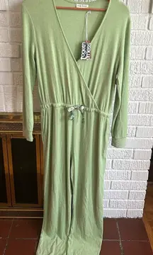 Roller Rabbit Agatha Jumpsuit‎ Ribbed One Piece Jade Green NWT Size M