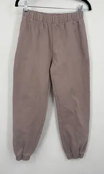 J Galt California Sweatpants Taupe Elastic Waist Joggers Womens Small