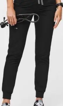 FIGS Zamora Technical Collection Black Jogger Scrub Pants | Small