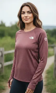 The North Face Pink Polka Dot Top