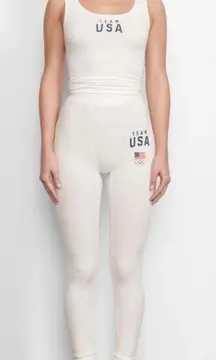 SKIMS NWT!  Team USA Ribbed Ankle Leggings