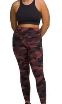 Lululemon Wunder Under High-Rise legging 28" Luxtreme red black Camo  10