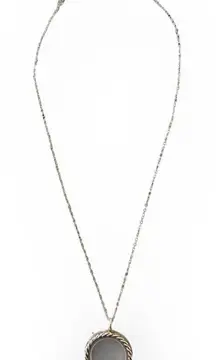 “EFFY with love” Silver Effect 12” Chain with Locket Necklace NWT