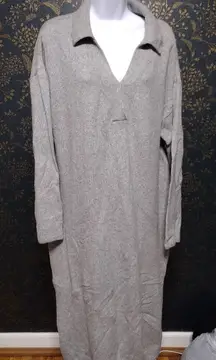 H&M Gray Midi Knit Sweater Dress