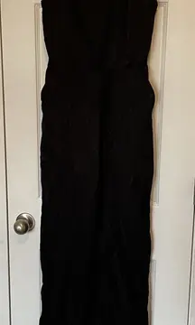 Forever‎ 21 Black Jumpsuit Jumper Size Small Strappy With Pockets Formal