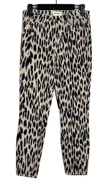 NWOT L'AGENCE Printed Midrise Straight‎ Leg Jeans Size 25