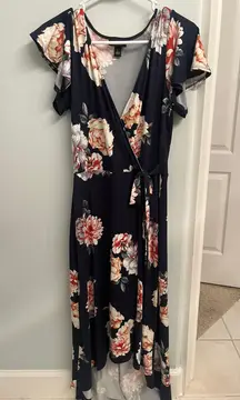 High Low Flowery Dress