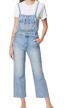 ✨Joe's Jeans Wide Leg Denim Sz XS Overalls Crop Raw Hem Captivate Blue✨