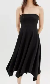 NWT Urban Outfitters Womens Black Strapless Dress Sz S Skater LBD Grunge