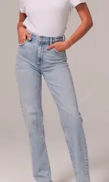 Abercrombie & Fitch Curve Love The 90’s Straight Ultra High Rise Size 25/0 R