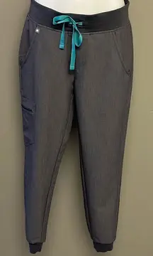 FIGS Heather Grey High Waisted Jogger Medical Scrub Pull-On Cargo Pant-XS