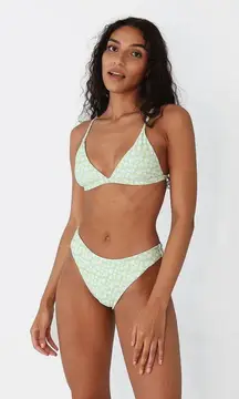 Aurelle Bikini Set Green Floral 