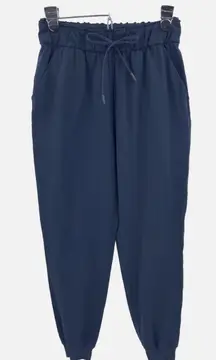 Lululemon Womens Keep Moving Joggers Navy Blue Pull On Pants With Pockets 