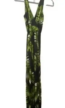 🌿 Papermoon‎ Palm Leaf Design Maxi Dress, PTP 16"(S) 🌿