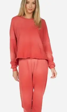 Michael Lauren red brick crewneck‎ and sweatpants set XS