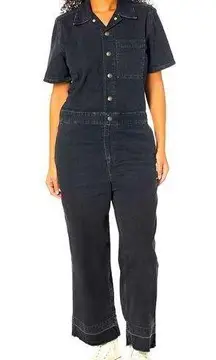 Levi's  Womens Short Sleeve Heritage Denim Button Down Collared Jumpsuit NWT Sz S