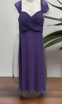 Ever Pretty Evening Dress Formal Prom‎ Sleeveless Maxi Purple Women's Size 8