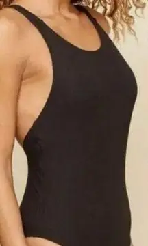 Andie Montauk Black Low Back One Piece Swimsuit NEW Size XXXL High Neck