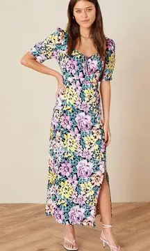 Monsoon Fearne' Floral Midi Dress in Ivory Floral, Size 14 New w/Tag €132