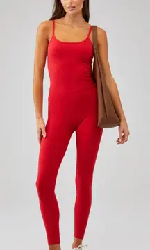 Beyond Yoga Spacedye Uplevel Midi Jumpsuit - Red - M