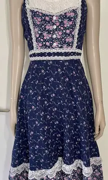 Vintage Gunne Sax Style Prairie Dress 