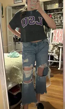 LSU Cropped Tee