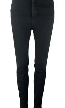Pull & Bear Womens Black Pocket High Waisted Slim Fit Skinny Jeans Denim Pants 4