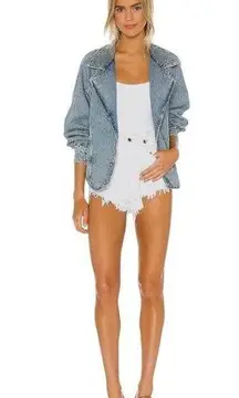 Retrofete x REVOLVE Tessa Shorts in Vintage White 29 New Womens Denim Jeans