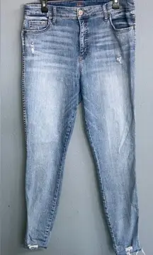 Kut from the Kloth “Fab ab high rise skinny” Blue Women's Jeans size 14 #713